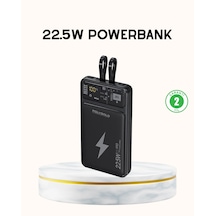 Powerbank Hızlı Şarj 10000 Mah Dahili Kablo Diğer Powerbank Hızlı Şarj 10000 Mah Dahili Kablo Diğer