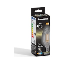 Panasonic E14 Dim Edilebilir Filaman Lamba 4w 470lm 2700k Clear 4w 78mm & Yok