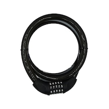 Ym-747 120cm 20mm 5 Şifreli Siyah Motorsiklet Kilidi Çok Renkli