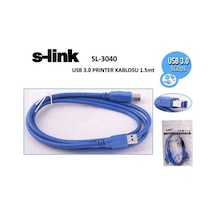 S-lınk Sl-3040 Usb 3.0 A Tip B Tip Yazıcı Kablosu 1.5 Metre Tek Renk