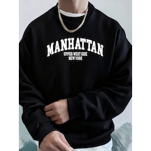 Startmore Tarzsokak Manhattan Üst Batı Bölgesi New York Desen Giyim Unisex Rahat Günlük Kapüşonlular Polar Sonbah Siyah Startmore Tarzsokak Manhattan Üst Batı Bölgesi New York Desen Giyim Unisex Rahat Günlük Kapüşonlular Polar Sonbah Siyah