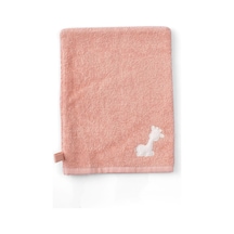 Uygun Bebe Bebek Havlu Banyo Kesesi Zürafa Nakışlı Pembe - Pembe