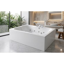 Alika 200x160 Dikdörtgen Panelli Küvet&hidromasaj Sistem - 3 8+12