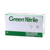 Green Nitrile Pudrasız Mavi Nitril Eldiven Büyük L - 100'Lü