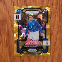 Panini Monopoly Prizm Alessandro Nesta Gold Cracked Ice Oyun Kartı No.34
