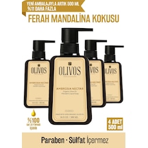 Doğal Zeytinyağlı Mandalina Sıvı Sabun Mandalinalı Zeytinyağı El Sabunu Nemlendirici 4 Adet 500 Ml