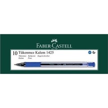 Faber-castell 1425 0.7 Mm İğne Uç Tükenmez Mavi 10'lu Kutu