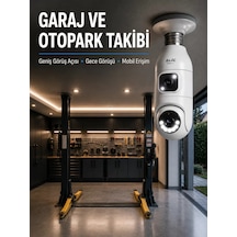 360 Ev İzleme Wi-fi Çift Lens Akıllı Ampul Kamera Mh-hs5101-1348