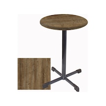Bistro Masa Halley - Werzalit, Wermodin Ve Allzalit Tabla 70 Cm Çap - Canyon Hidalgo Çok Renkli