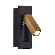 Suntek Dönebilir Led Duvar Apliği Yatak Odası Okuma Siyah Siyah