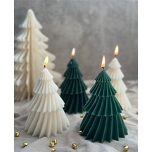Bernami Vazo Pinterest Dekoratif Yılbaşı Konseptli Çam Ağacı Mum Noel Yeşil 1 Adet Diğer