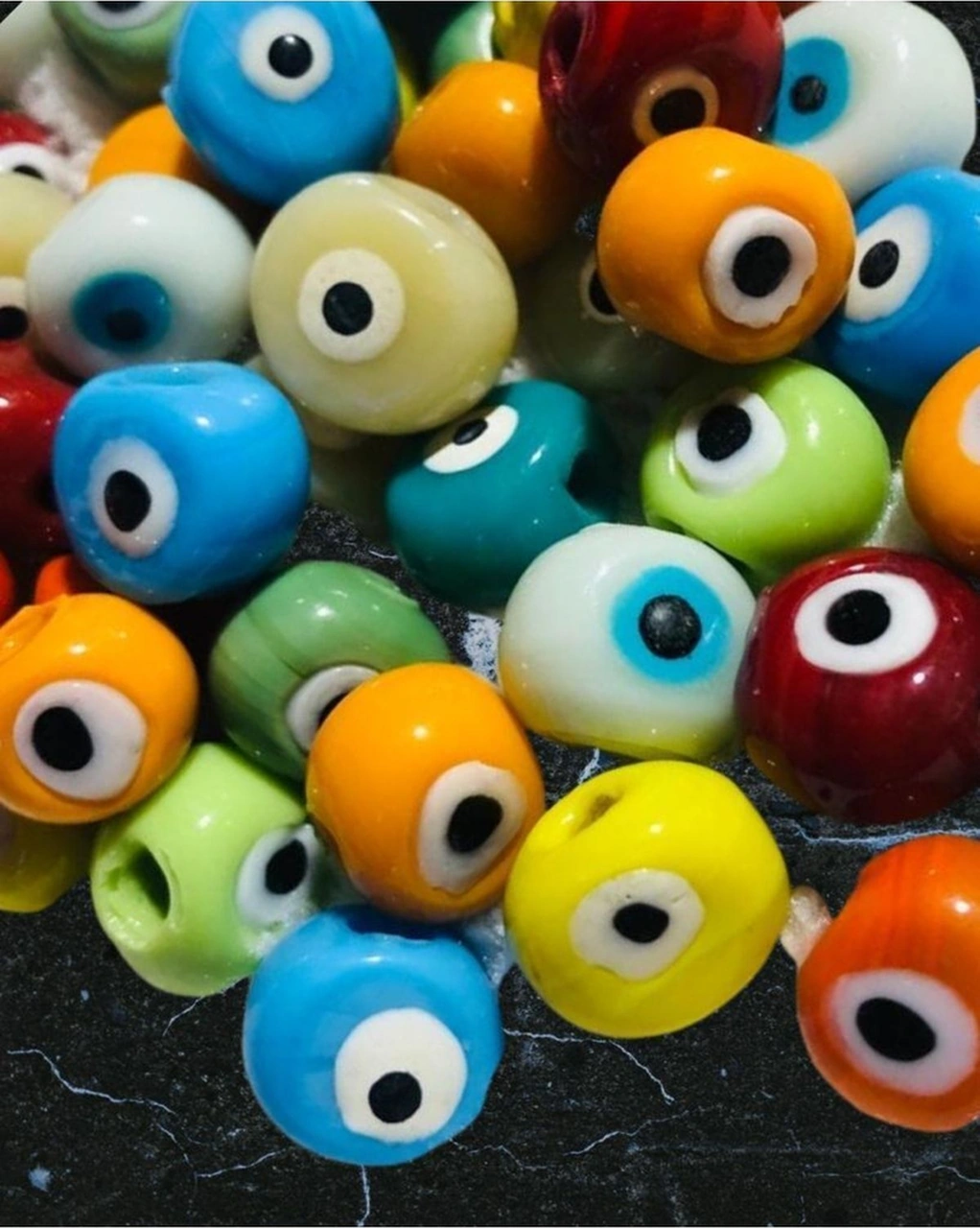 Küçük Boy Danagöz Boncuk 12 Adet - 1,5cm
