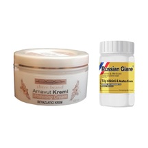 Bezos Three Brand 100 Ml Arnavut Aklık Kremi 1 Ad + Russıan Glare Tüy Dökücü Azaltıcı Merhem 50ml 1 Ad Bty 12736058