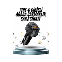 Hızlı Oto Şarj Cihazı 38w Çift Girişli Hızlı Şarj Oto Çakmaklık Type-c