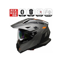 Motosiklet Cross Kask Güneş Vizörlü Enduro Full Face Touring Motorcu Kaskı Natura Çok Renkli