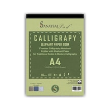 Sanatsalpad Fil Kağıdından A4 Ciltli Kaligrafi - Hat Defteri 3 Renk 30 Yaprak 110gr
