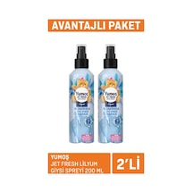 Yumoş Jet Fresh Lilyum Giysi Spreyi 2x200 Ml - 4 Adet Tarı