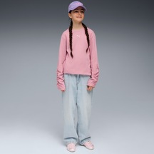 Puma Bowtique Crew Çocuk Pembe Sweatshirt 632219 Pembe