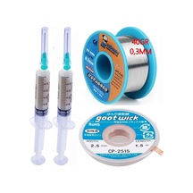 Flux Lehim Toplama,lehim Emme Tel 2,5mm Ve Lehim Teli 40gr 03mm 4