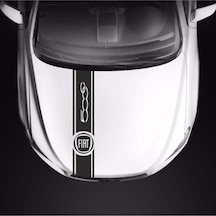 Fiat 500c İçin Uyumlu Aksesuar Oto Kaput Şerit Sticker2258