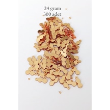 Oya Abiye Bileklik Kolye Pleksi Metalik Plastik Pul Altın Renk 24 Gram 300 Adet - Bnc552 Diğer