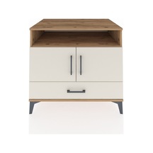 Kronos Şifonyer 3 Raflı Tek Çekmeceli 2 Kapaklı 88x59x80 Çam-aytaşı Atlas Çam