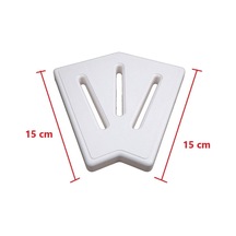 Taşma Izgarası Köşe Parçası 45 Plastik 15 Cm