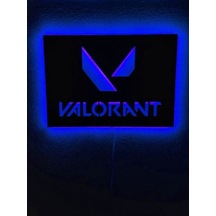 Valorant Led Işıklı Ahşap Tablo (523524611)
