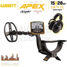 Ace Apex Dedektör Viper Başlıklı 15x28cm Ms-3 Z-lynk Kablosuz Kulaklıklı