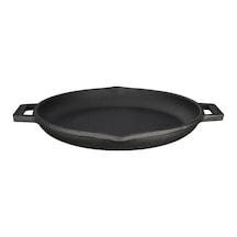 Lava Döküm Yuvarlak Kızartma Tavası. Metal Kulplu. Çap()30CM.