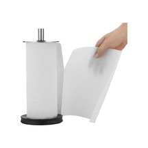 Kağıt Havlu Tutacağı, 32 Cm, Cromargan Yüksek Kaliteli Paslanmaz Çelik, Kaymaz Silikon Tabanlı, Bulaşık Makinesinde Yıkanabilir Diğer