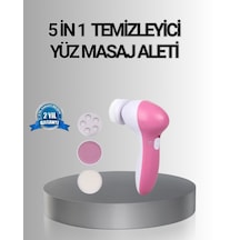 5 Başlıklı Yüz Masaj Aleti Cilt Temizleme, Peeling, Siyah Nokta Ve Gözenek Bakımı - Bayi Depom
