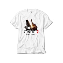 Dying Light Stay Human Beyaz Tişört Beyaz