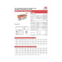 Akü Outdo Ot200-12 Ekranlı Ds-ıgel Energy Storage Deep Cycle Vrla Gel/ds/cd 10hr 12v 208ah