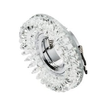 10 ADET CT 6569 Cata Menekşe Led Çerçeveli Kristal Cam Spot Kasas