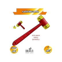 Plastik Saplı Vidalı Tokmak 40mm Sarı