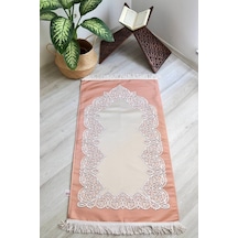 Astarlı Lüks Çeyizlik Seccade S1022 Somon Pembe