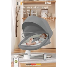 Kiwi Dolly 2in1 Otomatik Sallanan Kademe Ayarlı Beşik Ve Anakucağı - Antrasit