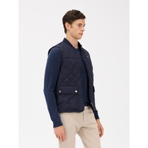 Karaca Erkek Deri Yelek-lacivert 114328003-12-50 119184 Lacivert