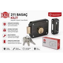 Kale 211 Basaç Kapı Kilidi Dayanıklı Güvenlik Kilidi, Pratik Montaj, Uzun Ömürlü Kullanım