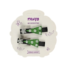 Panço Kız Çocuk Yeşil Yılbaşı Toka 2222GK09049