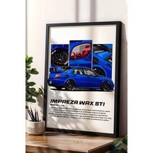 Impreza Wrx Stı Çerçeveli Tablo - Subaru Car Poster