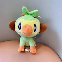 Pokémon Teddy Oyuncak Anime Figürü Grookey Sprigatito Oshawott Leafeon Morpeko Gonbe Mimikyu 18-28cm-golkey