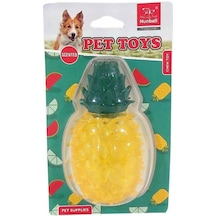 Nunbell Tropik Meyve Aromalı Suda Batmaz Ananas Köpek Oyuncağı 11 CM