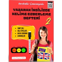 Yazarak İngilizce Kelime Ezberleme Defteri-2