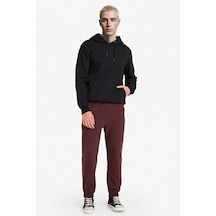 Defacto Regular Fit Beli Bağcıklı İçi Yumuşak Tüylü Paçası Lastikli Baskılı Fermuar Cepli Eşofman Altı Y5511az25aubr230 Bordo-br230