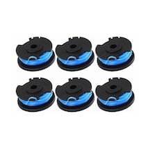 Xiyyadms Ryobi Kesme Makinesi İçin 6 Adet Ac14rl3a Nilon Teli Bobin Seti - 3.3m X 1.65mm, Otomatik Besleme, 18v-40v Uyumlu