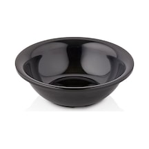 12 Adet 19 Cm Derin Yemek Çorba Kasesi Makinede Yıkanabilir Siyah Servis Kasesi 5,5 Cm Yükseklik