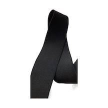 6 Cm Siyah Bel Paça Don Etek Lastiği Yassı Geniş 5 Metre-siyah