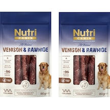 Nutri Canin Rawhide Geyik Eti Sargılı Kemik Köpek Ödülü 80 G X 2 Adet